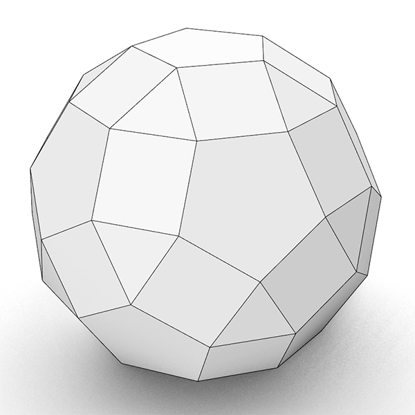 modeling a rhombicosidodecahedron