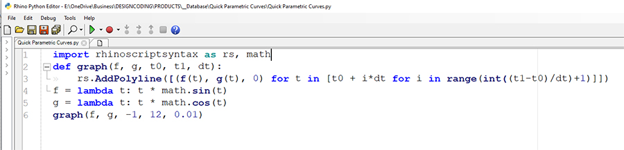 quick parametric curves