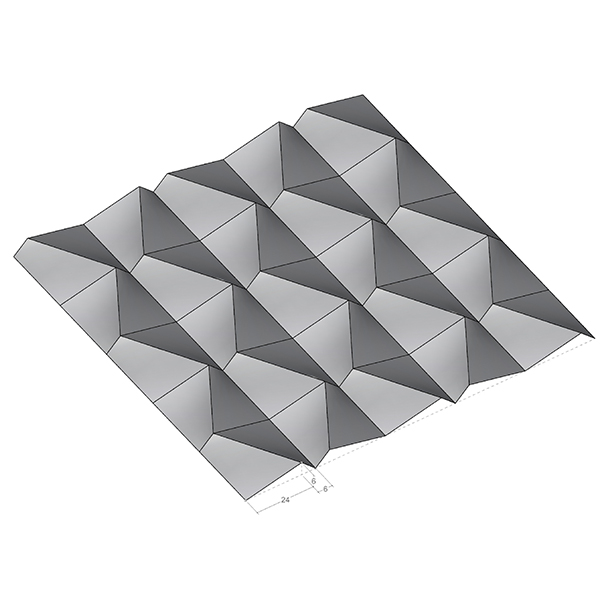 modeling folds relief pattern