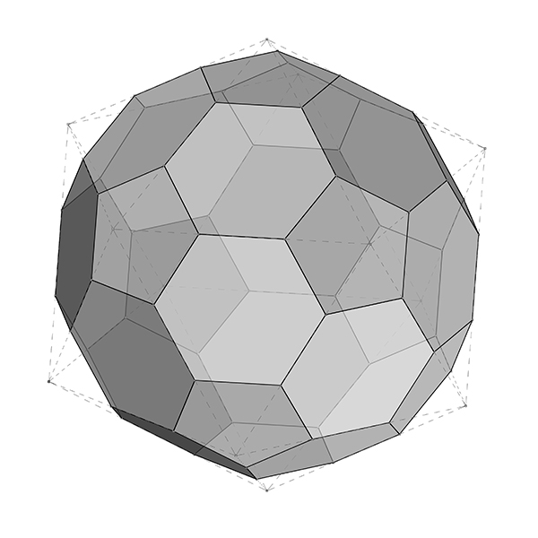 modeling and unrolling buckyball