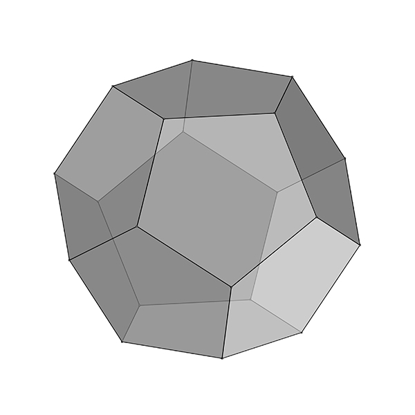 modeling and unrolling dodecahedron