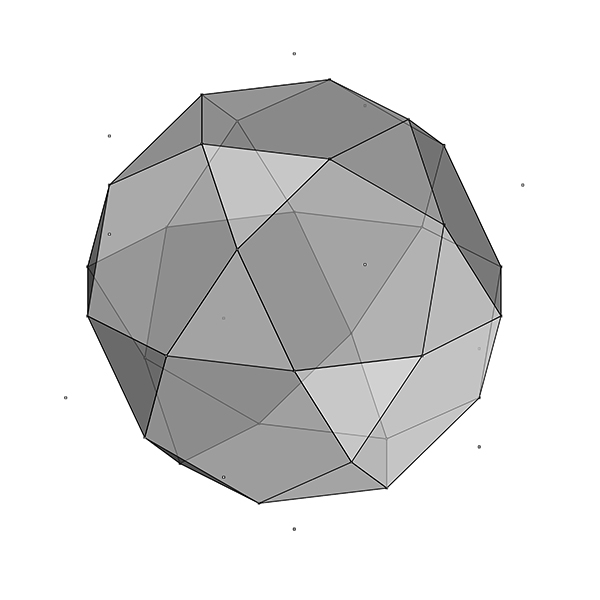 modeling and unrolling icosidodecahedron