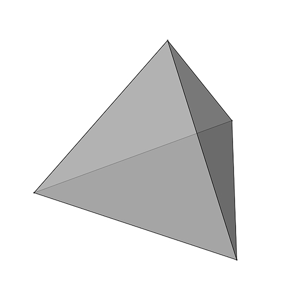 modeling and unrolling tetrahedron